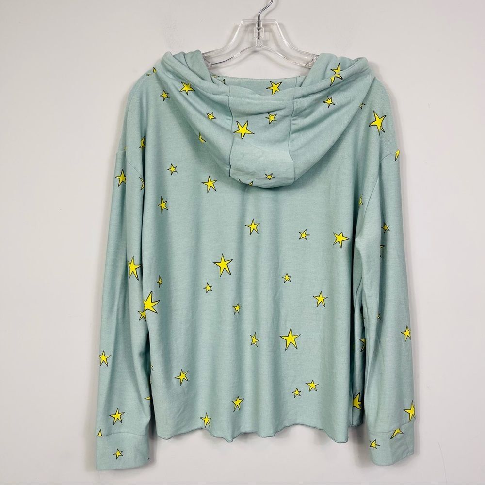 Chaser Brand Star Print Hoodie & Joggers Set Blue Yellow Revolve Loungewear L M - Picture 6 of 16